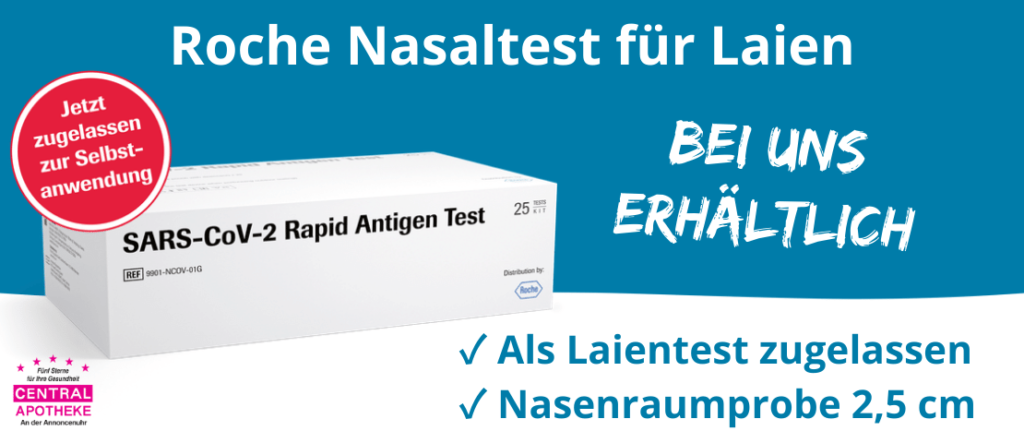 Roche Nasal Antigentest Schnelltest Selbsttest Laientest Central Apotheke Werdau