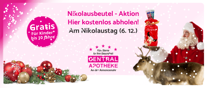 Nikolausbeutel - Aktion Central Apotheke Werdau Aktionstag Kinder