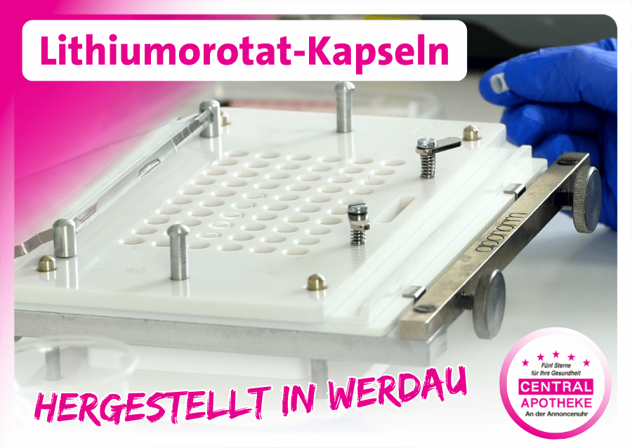 Lithiumorotat-Kapseln aus Werdau Apotheke