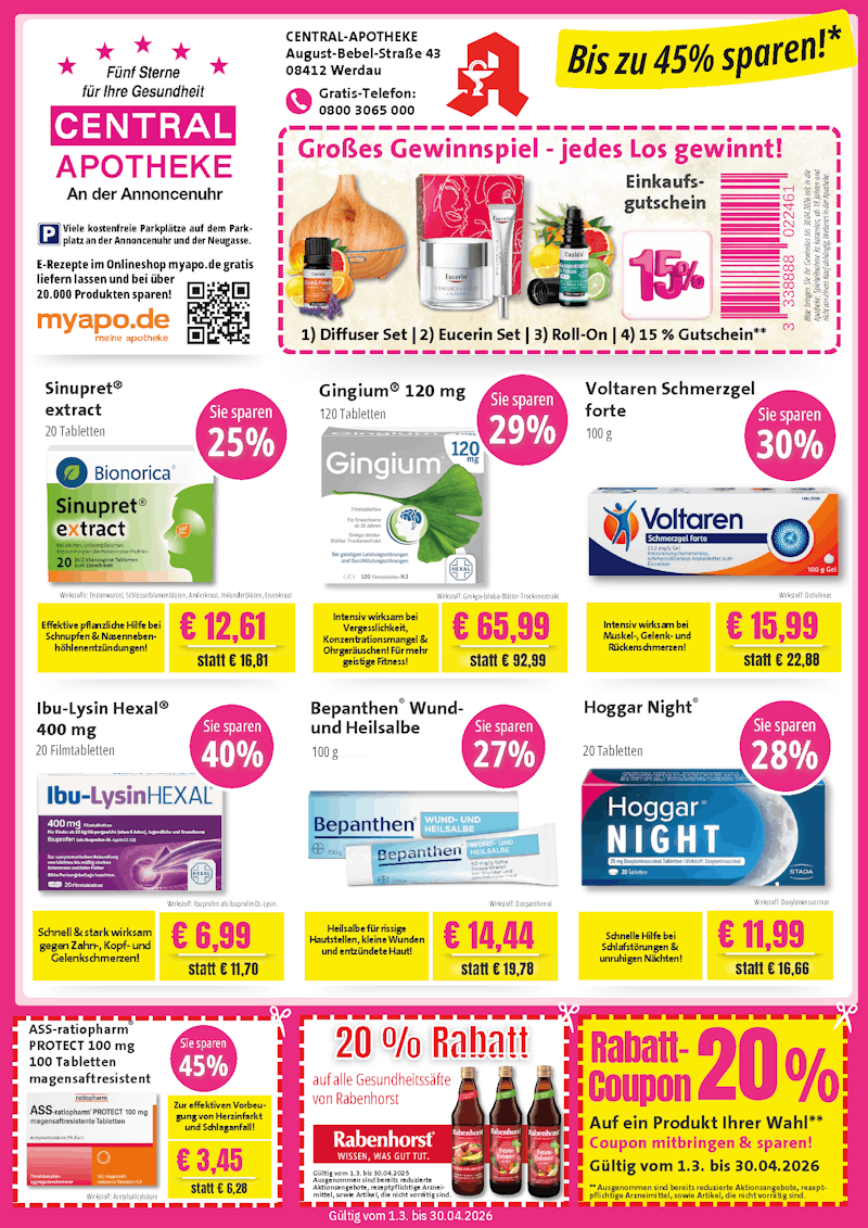 2026 März April Central Apotheke Werdau Angebote web_Seite_1